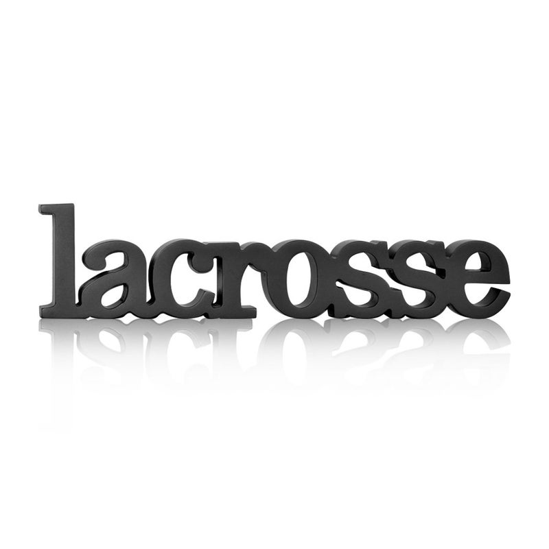 ChalkTalkSPORTS Lacrosse Wood Words Ready to Autograph | Lacrosse Sign & Decor - Image 2